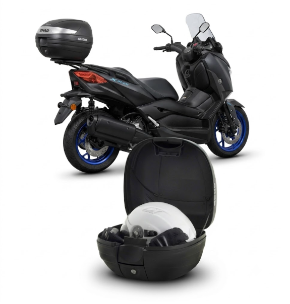 Yamaha x-max tech 125 kit piastra supporto portapacchi + bauletto sh29 2023 2026