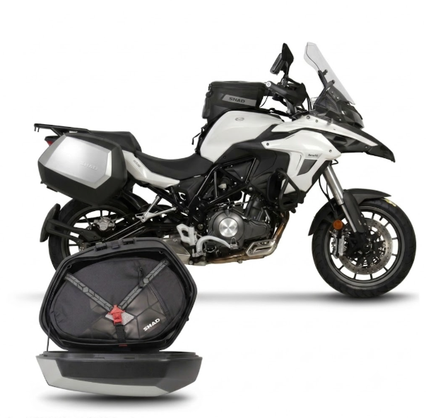 Benelli trk 502 valigie borse + 3p system attacco laterale 2016 2026