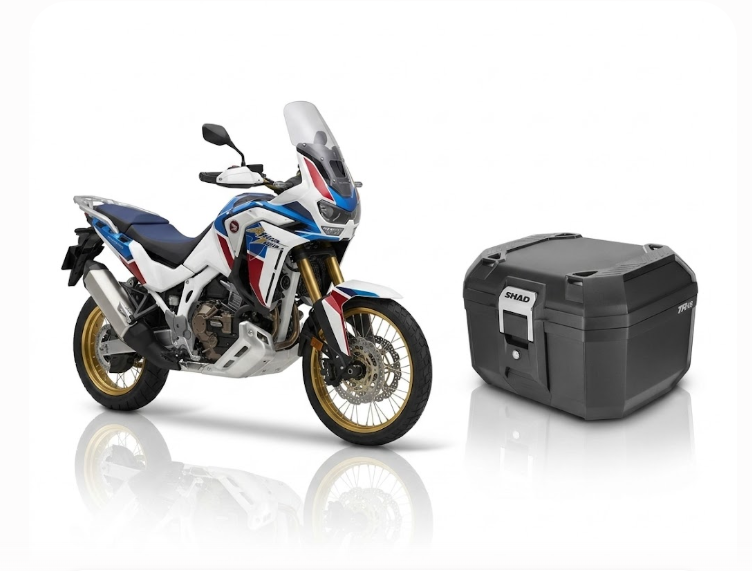 Honda crf l 1100 piastra + attacco + bauletto top case tr 46 2022 2026