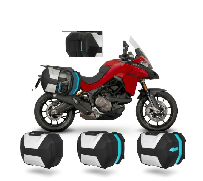 Ducati multistrada 1200 / enduro 1198 cc kit 3p system + valigie sh38x 2016 2024