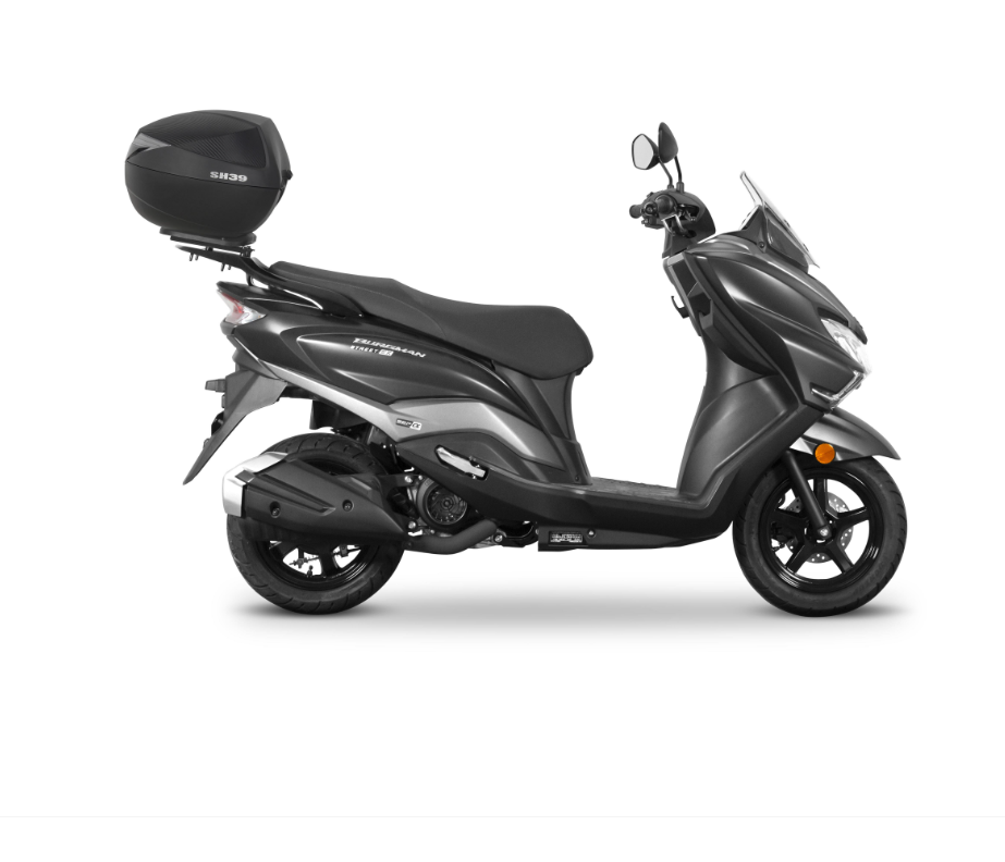 Suzuki burgman street 125 kit staffa + bauletto + carbon look 2024 2026