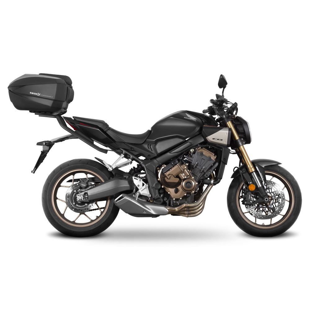 Honda cb 650 r 650 kit attacco piastra + bauletto espandibile 2024 2026