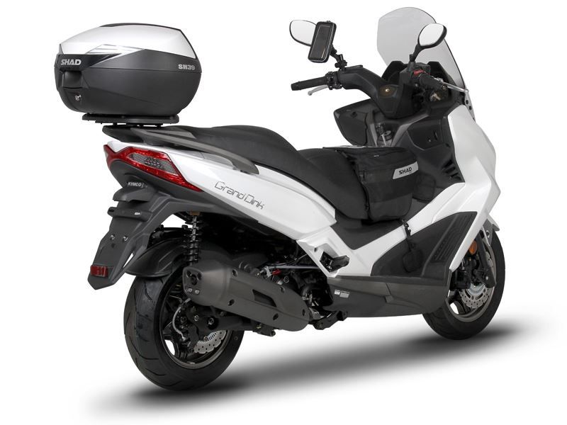 Kymco x-town 125i 125 piastra attacco + bauletto sh39 cover bianca 2016 2021