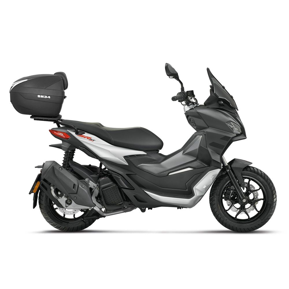 Aprilia sr gt 125 / 200 125 / 200 kit piastra + bauletto sh34 carbon 2021 2026