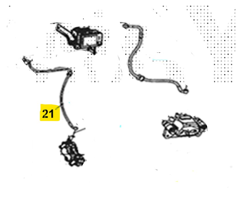 Sym joyride 300 300 tubo freno anteriore b 2022 2022 lj30w2-eu