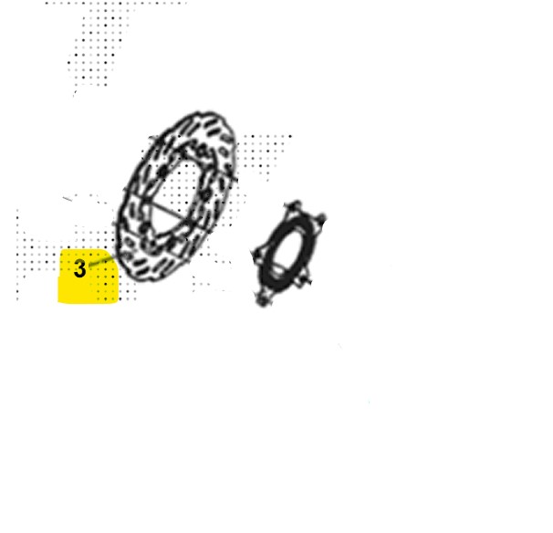Sym adx euro5+ 300 disco freno anteriore 2024 2024 tea30t1cn-eu