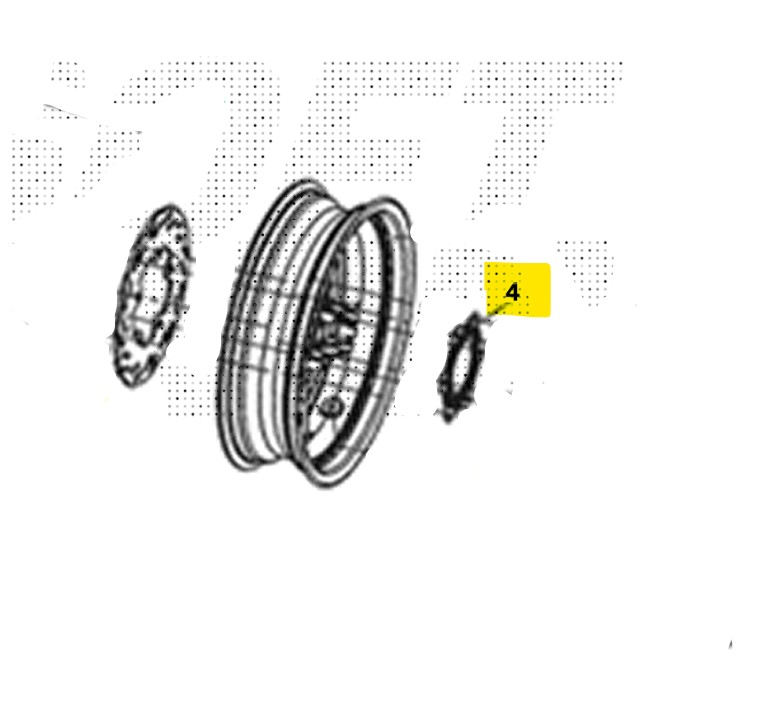 Sym cruisym euro4 300 ruota fonica posteriore 2019 2019 lv30w1z1-eu