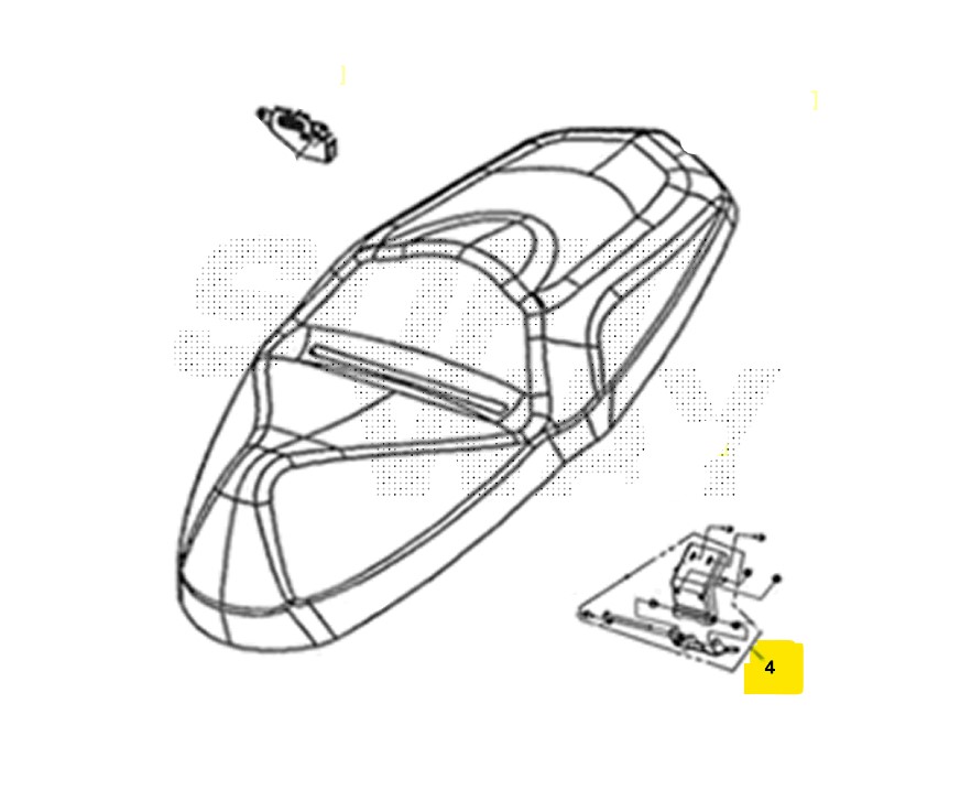 Sym joyride 300 cerniera sella 2022 2022 lj30w2-eu