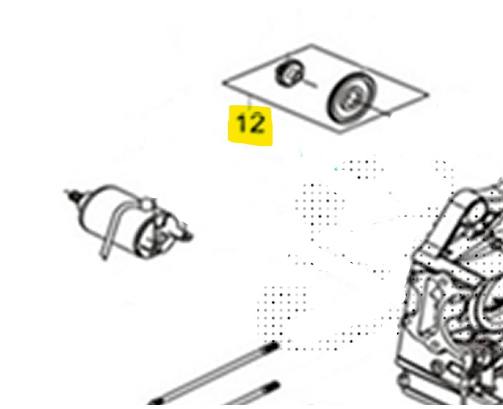 Sym adx euro5+ 300 ingranaggio rinvio avviamento 2024 2024 tea30t1cn-eu