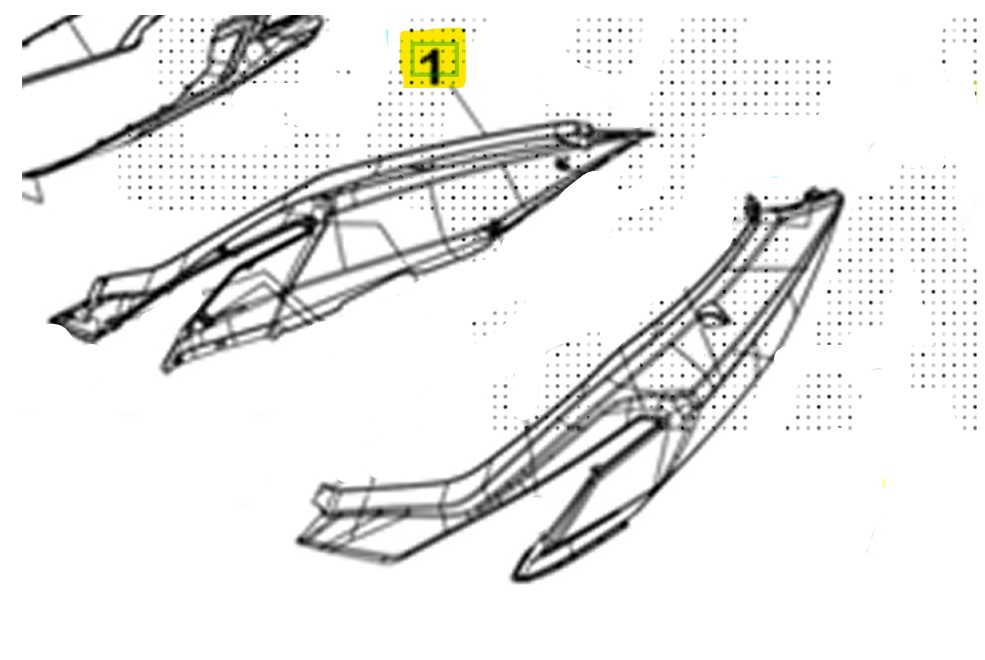 Sym joymax z 300 carena fiancata destra grigio titanium 2025 2025 ly30wa-eu