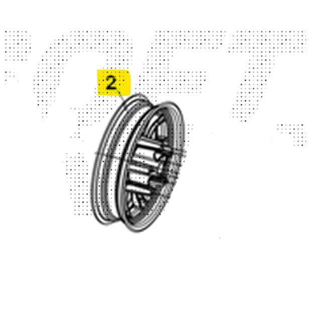 Sym joymax z 300 cerchio ruota anteriore 2025 2025 ly30wa-eu