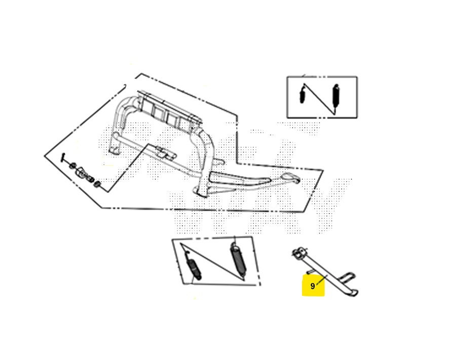 Sym adx 300 cavalletto laterale 2024 2024 tea30t1cn-eu