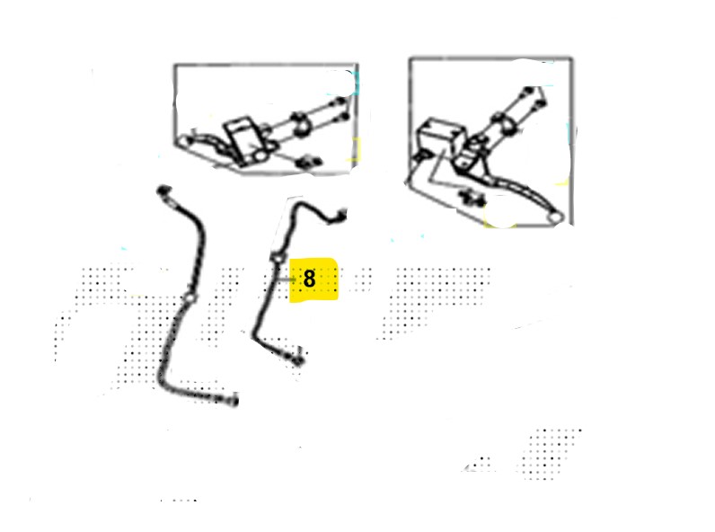 Sym adx 300 tubo freno posteriore a 2024 2024 tea30t1cn-eu