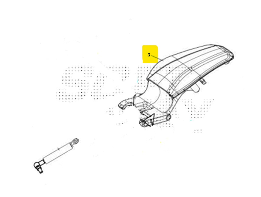 Sym maxsym gt 400 cerniera apertura sella 2024 2024 lz40w2-eu
