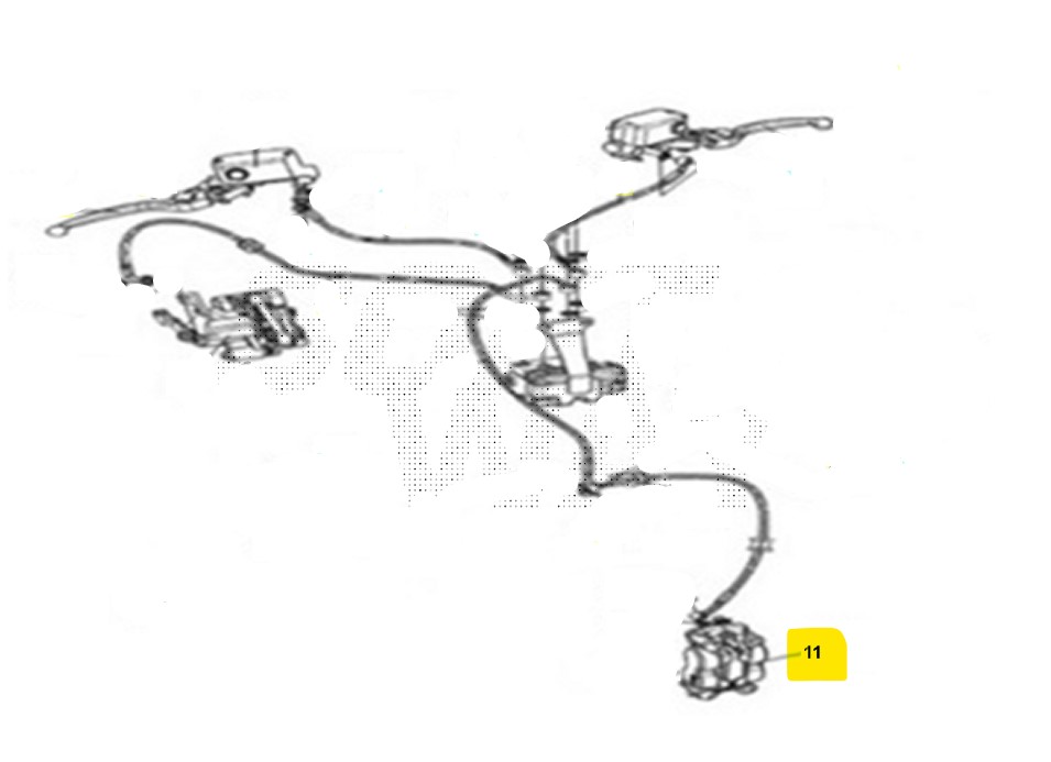 Sym adxtg euro5+ 400 pinza freno anteriore 2025 2025 lua40t1-eu