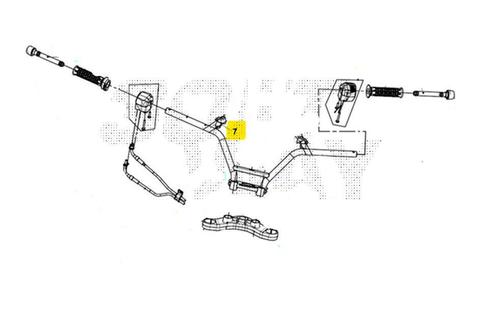 Sym maxsym abs 400 cavallotto destro pompa freno anteriore 2017 2017 lx40a4-eu