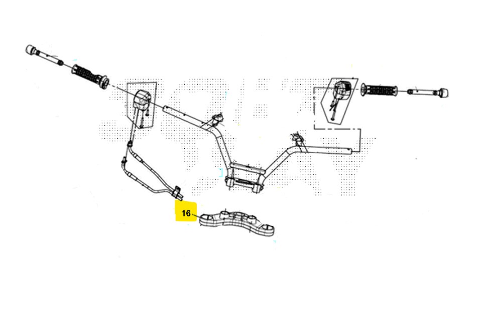 Sym maxsym gt 400 piastra superiore forcella 2024 2024 lz40w2-eu