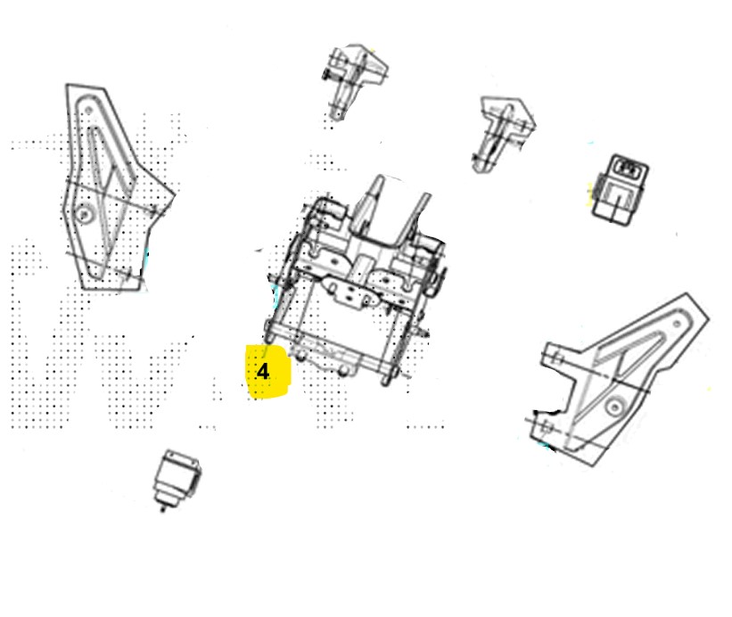 Sym maxsym 400 telaietto supporto scudo parabrezza anteriore 2021 2021 lz40w1-eu